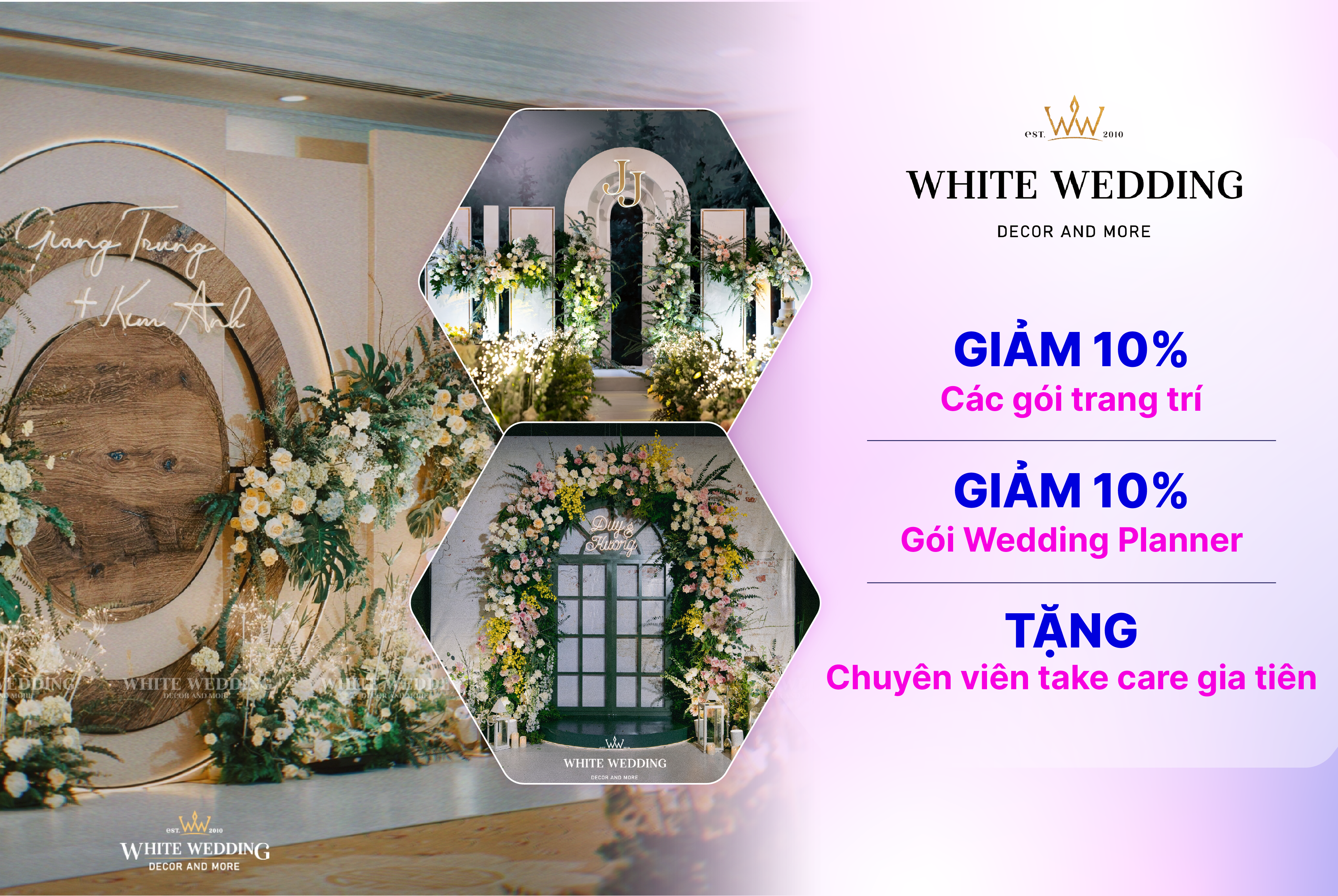 White Wedding Decor & More - Trắng tinh khôi ngày về chung đôi